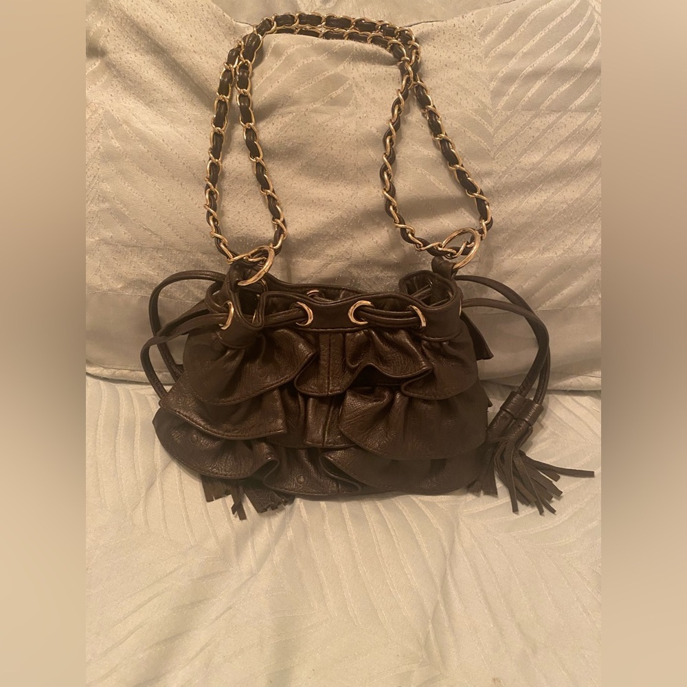 Pleated small handbag